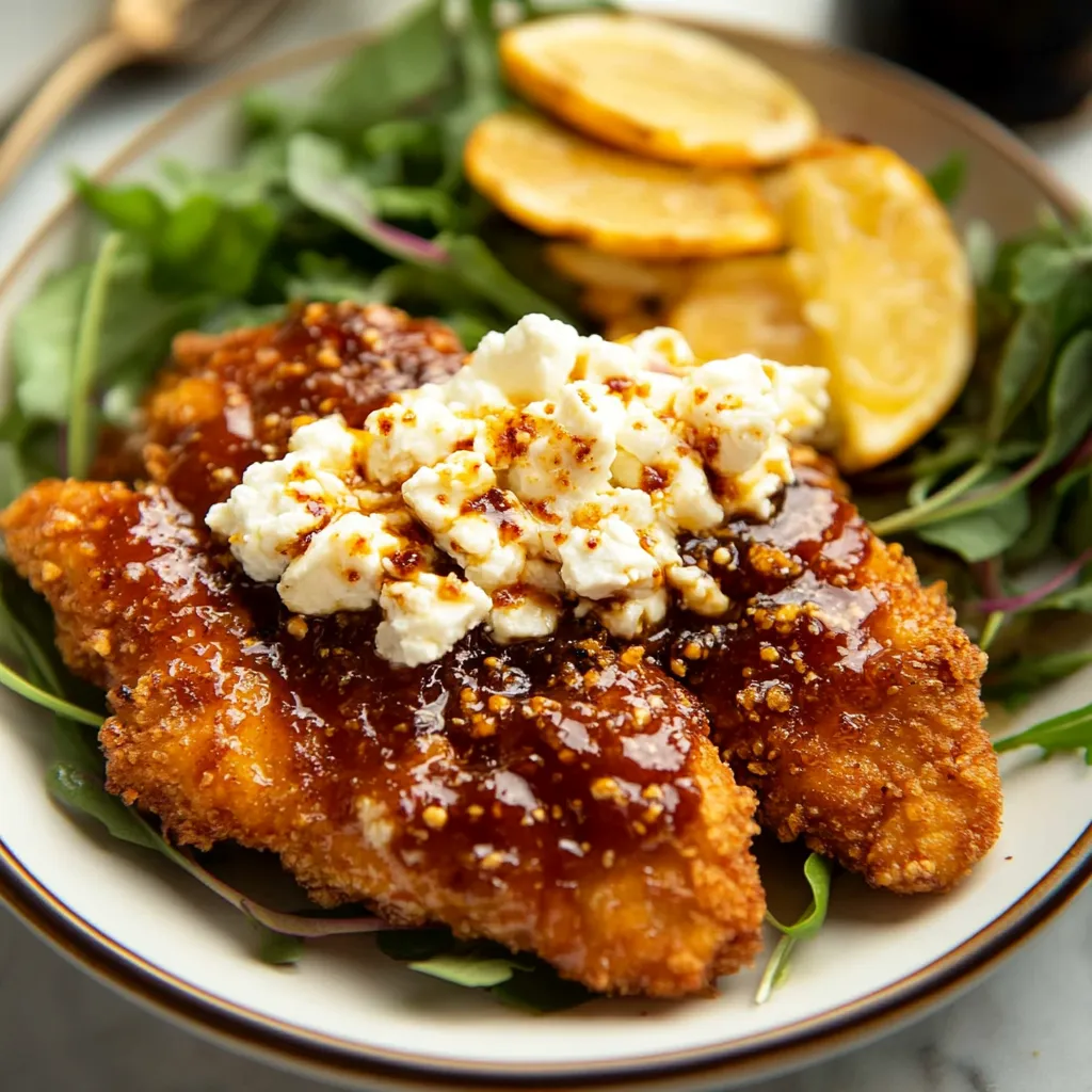 Crispy Hot Honey Feta Chicken Recipe