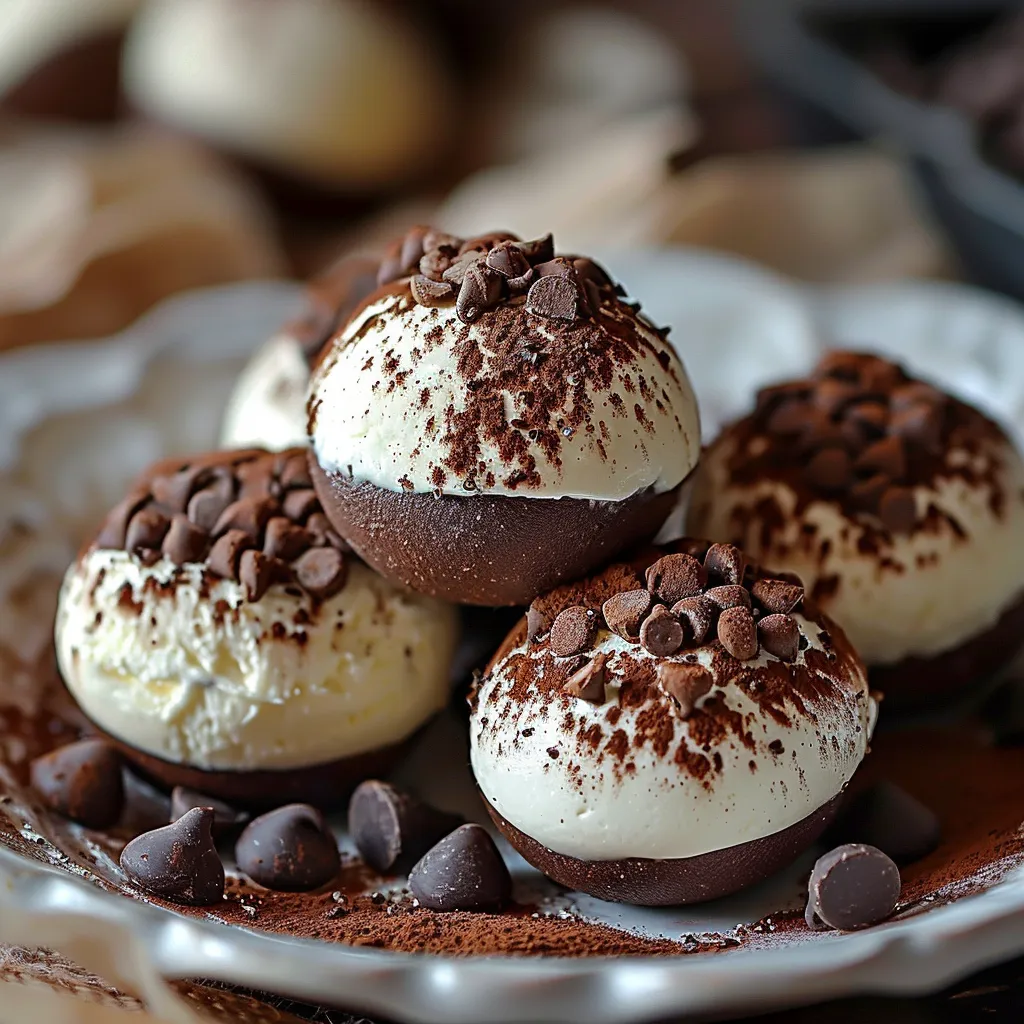 Tiramisu balls, a tasty no-bake sweet based on the famous Italian dessert.