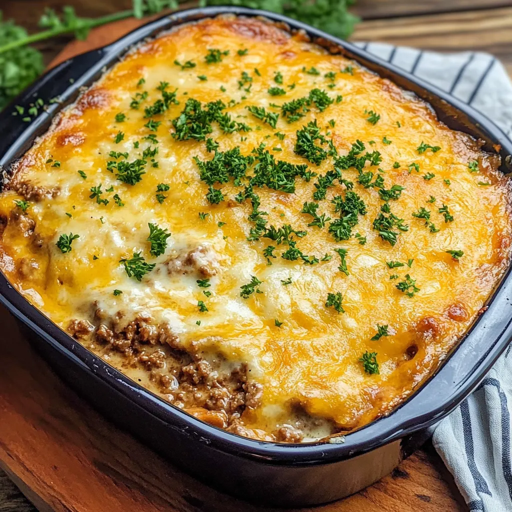 Easy Cheddar Bay Ground Beef Cobbler Recipe