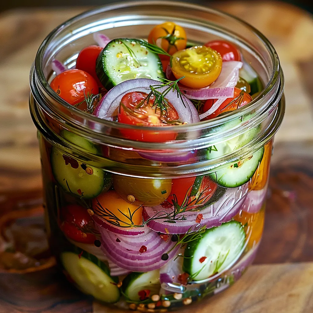 Pickled Cherry Tomatoes and Vegetables