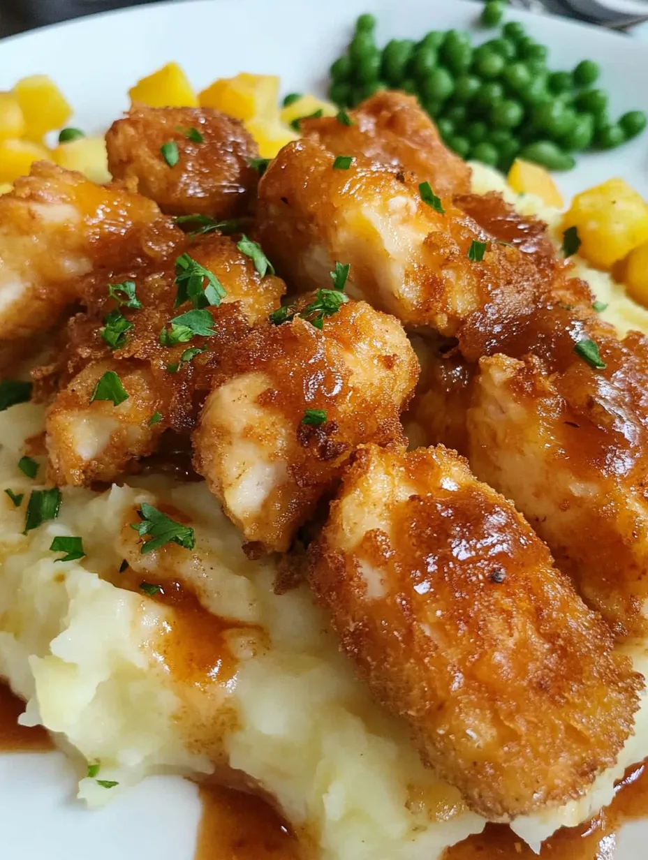 Mashed Potato Casserole with Crispy Chicken Recipe