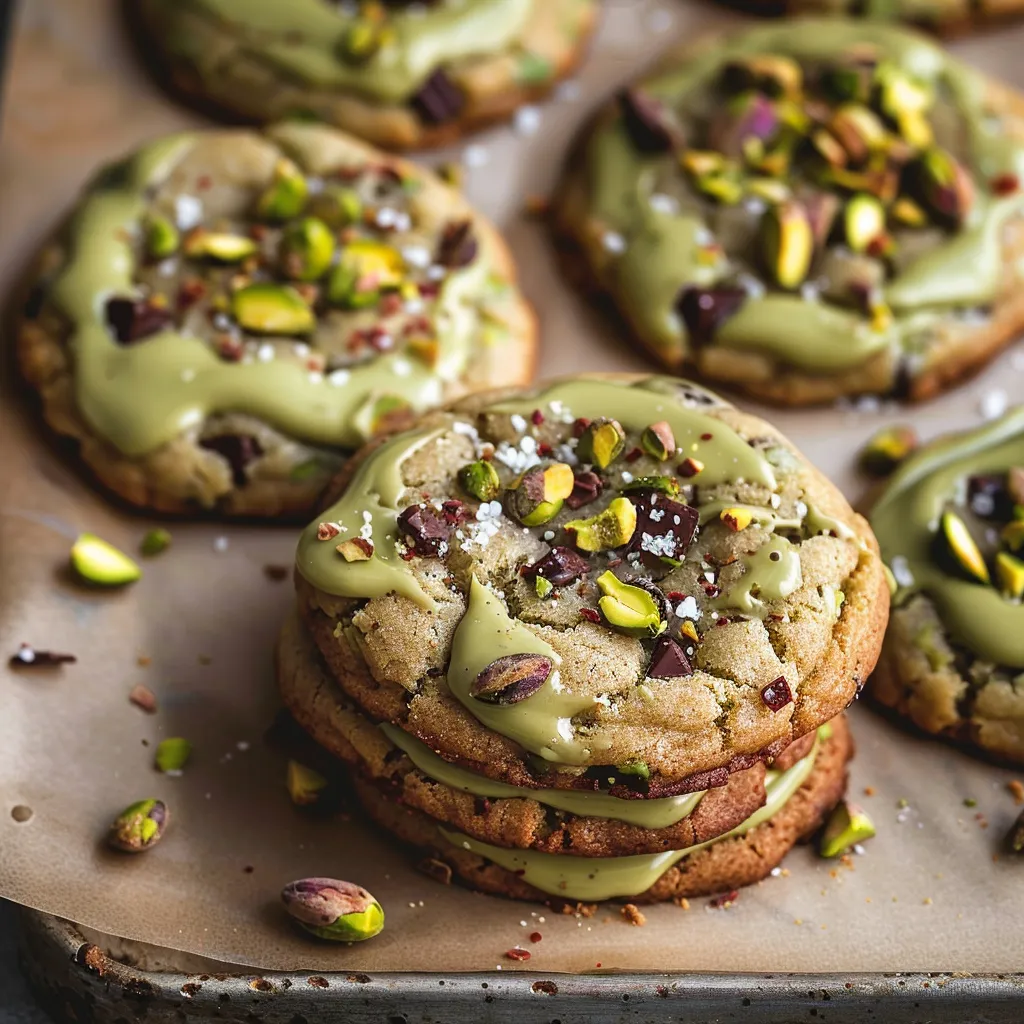 Soft cookies with a delicious pistachio filling, ideal as a sweet treat or dessert for any event.