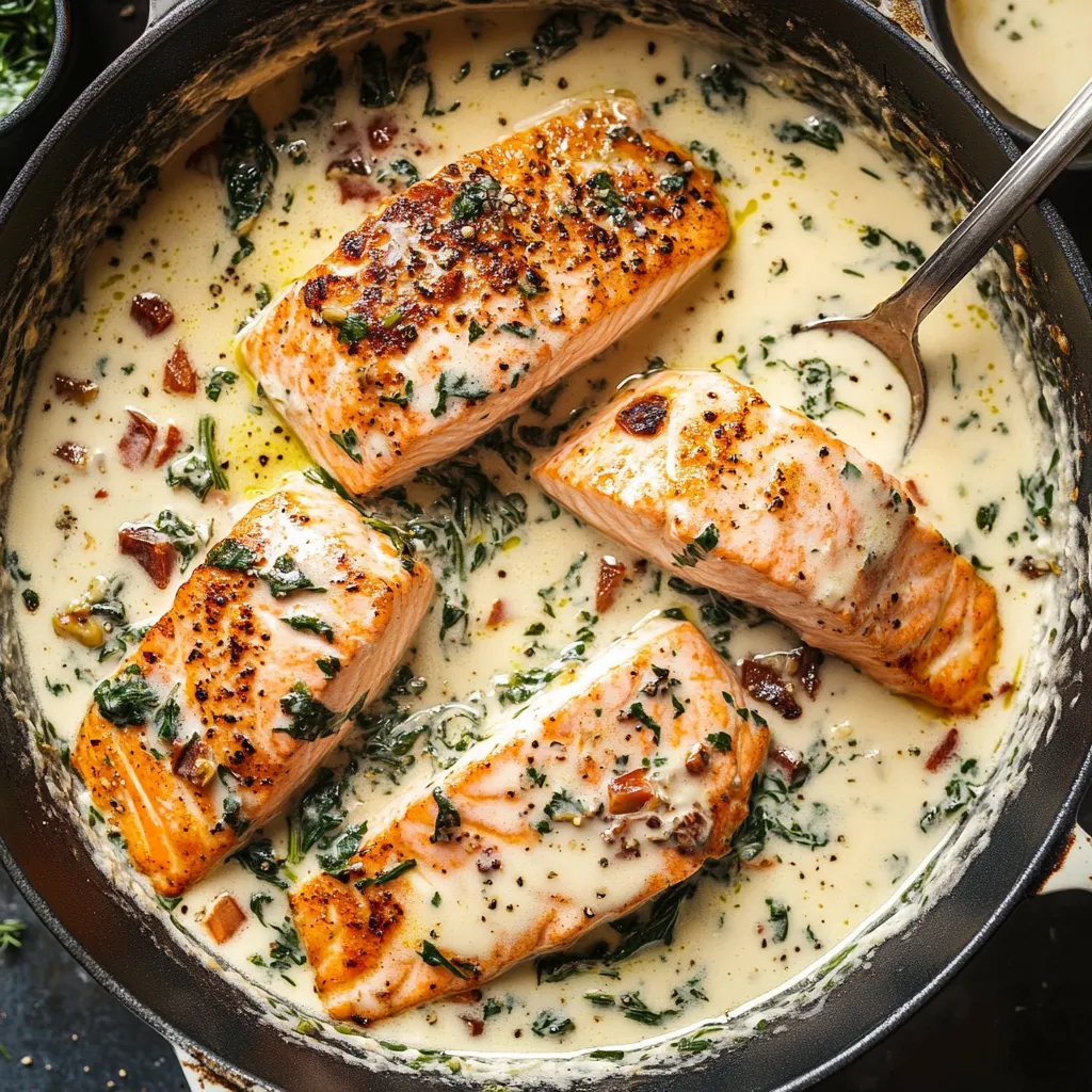 Juicy Garlic Parmesan Salmon Ready to Serve