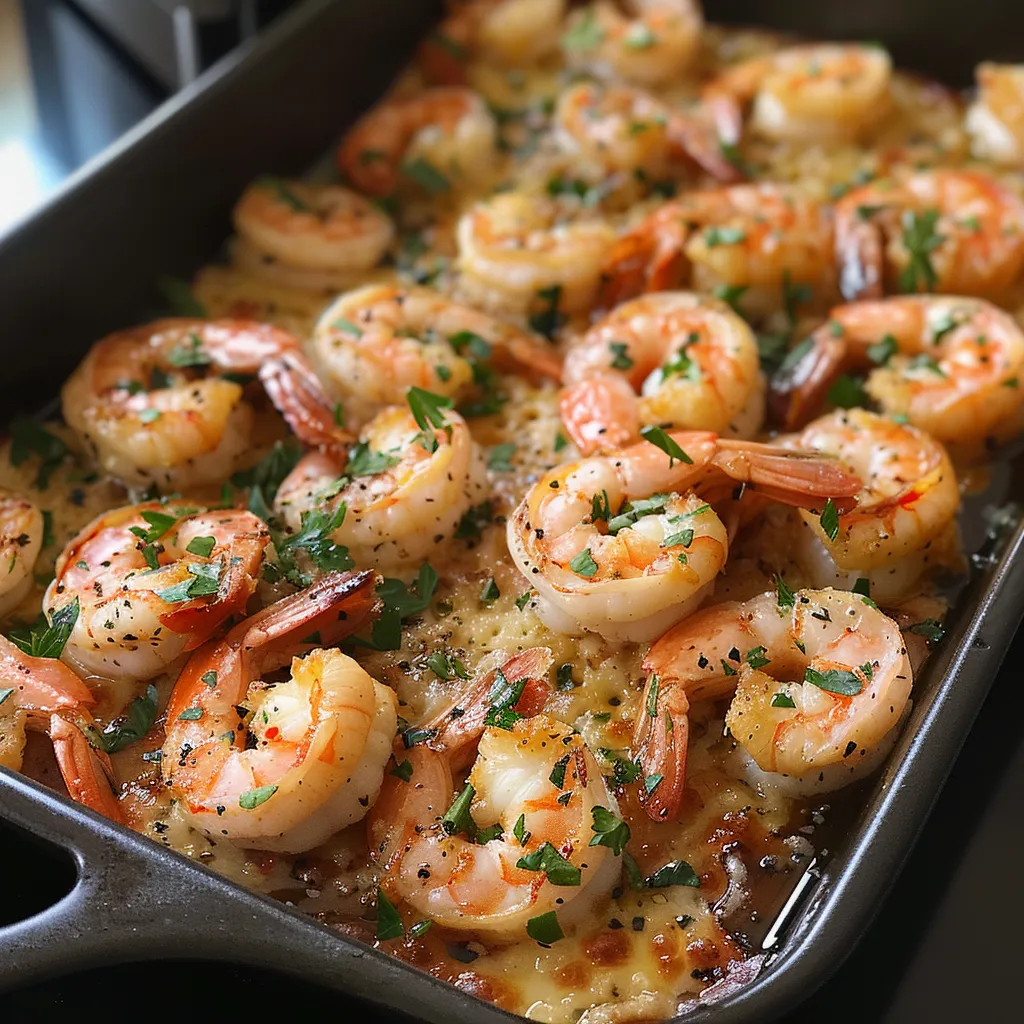 Garlic Butter Baked Shrimp