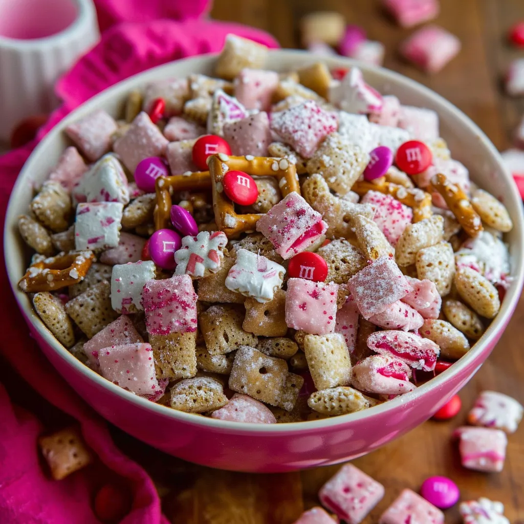 Fun Valentine's Day Chex Puppy Chow