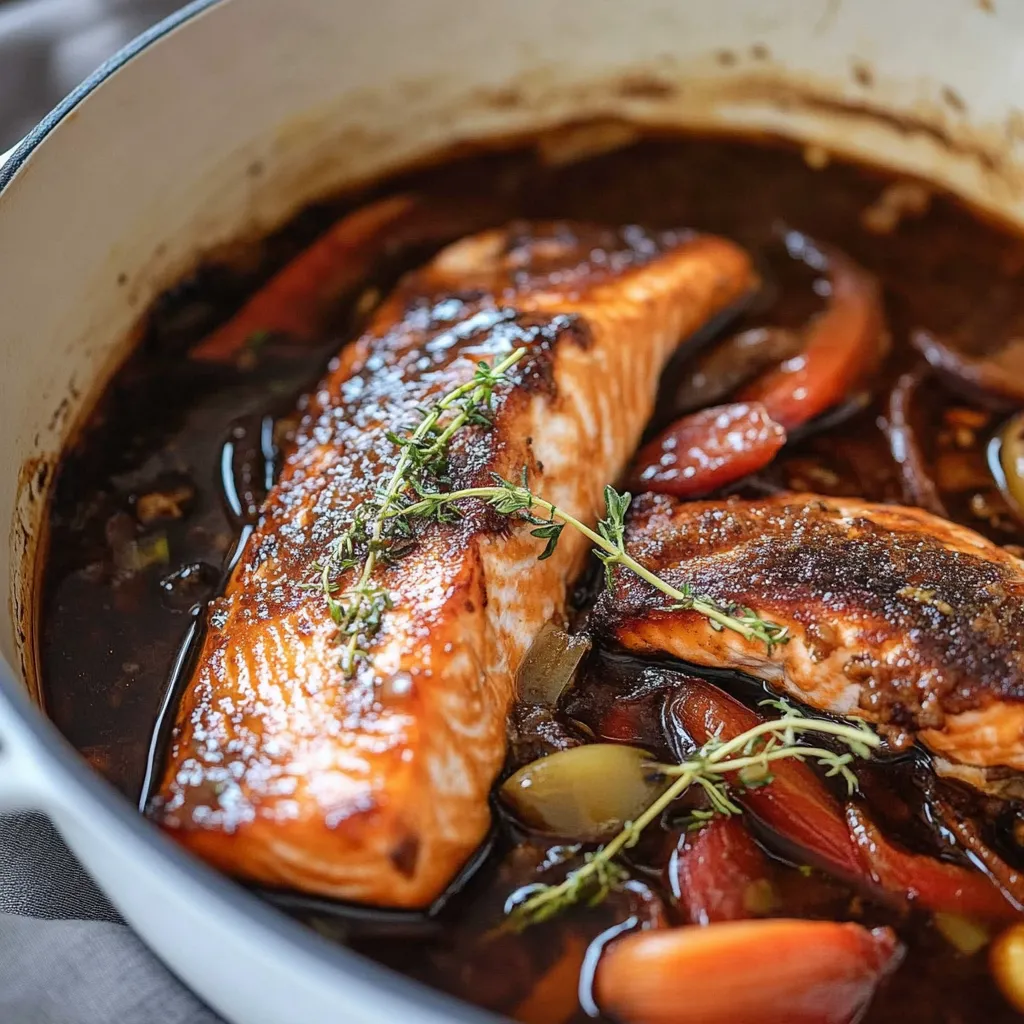 A bowl of food with fish and vegetables.