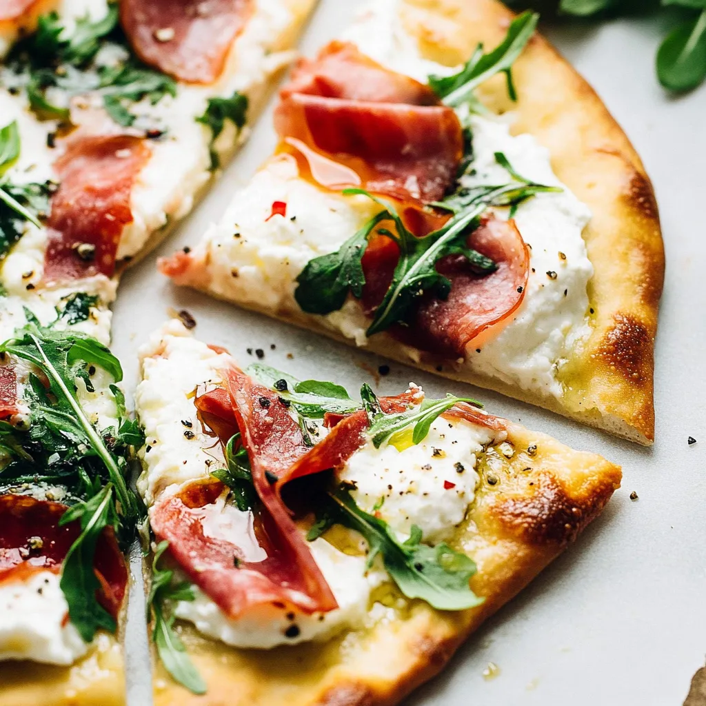 A pizza with meat and cheese on a white plate.