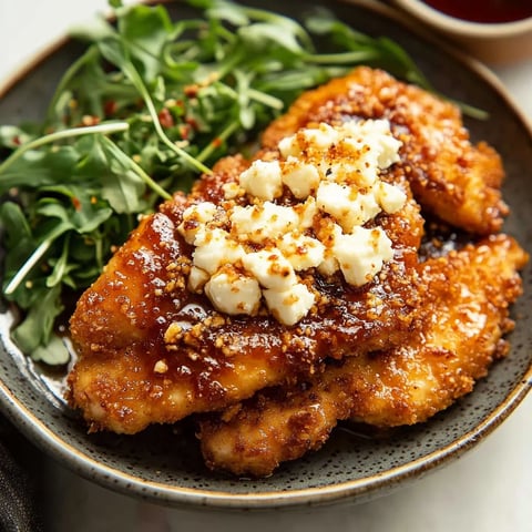 Crispy Hot Honey Feta Chicken