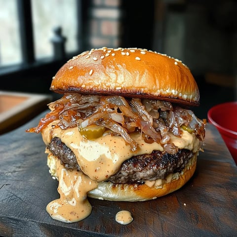 Crispy Smash Burgers with Bacon Mayo