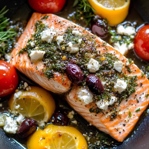 Baked Mediterranean Herb Salmon